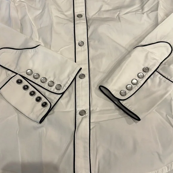 Beautiful Ralph Lauren Western Snap buttons shirt beaded size L cowboy shirt - Picture 6 of 13